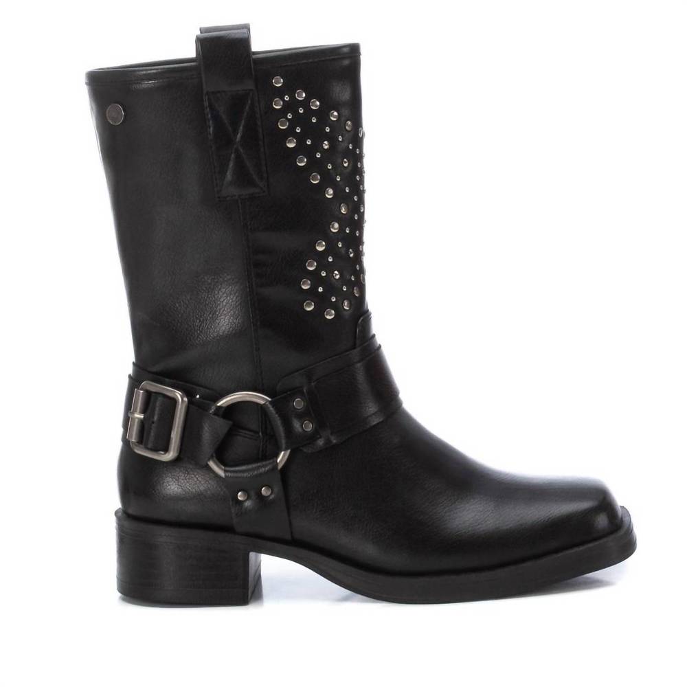 NEW XTI women's biker boots in black